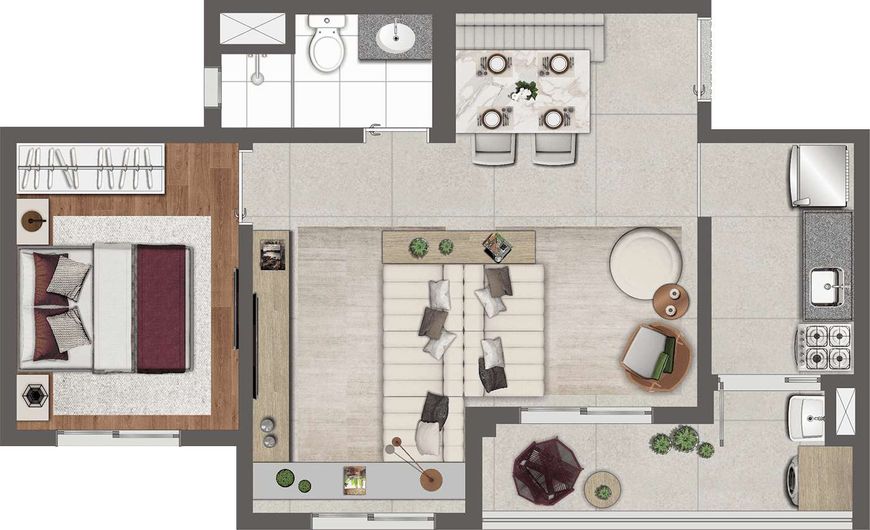 Apartamento para venda com 44 metros quadrados com 2 quartos em Butantã - São Paulo - SP