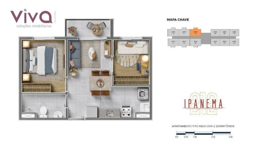 Apartamento com 2 dormitórios à venda, 36 m² por R$ 308.530,20 - Mooca - São Paulo/SP