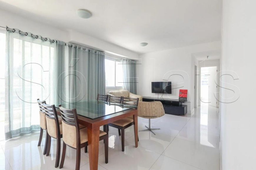 Residencial Quatro Brooklin, apartamento disponível para locação com 116m², 3 suítes e 2 vagas.