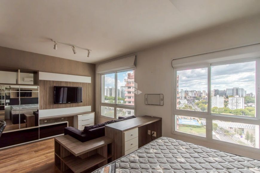 Loft mobiliado, 1 quarto, 1 banheiro, 37m² no Três Figueiras