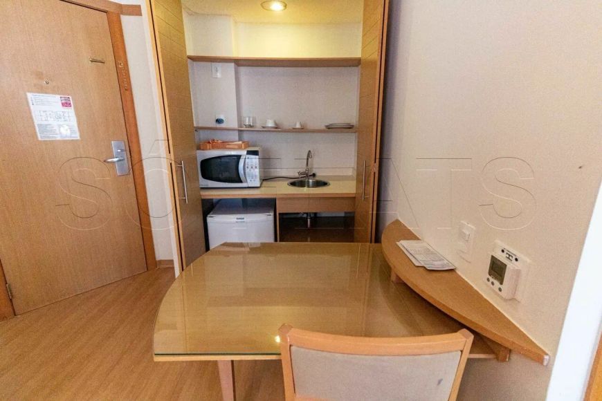 Flat Paulista Classic com 28m² contendo 1 dorm. e 1 vaga de garagem para locação