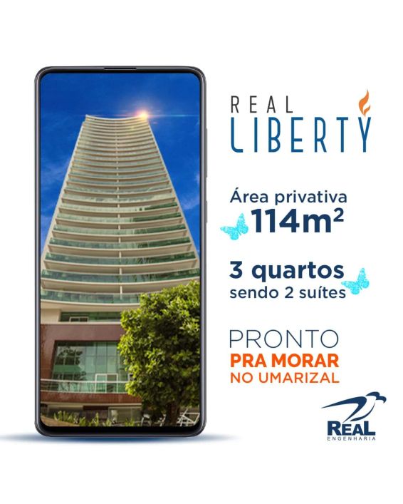 REAL LIBERTY, 114M2, 3/4 SENDO 2 SUÍTES NO UMARIZAL, PRONTO!!!