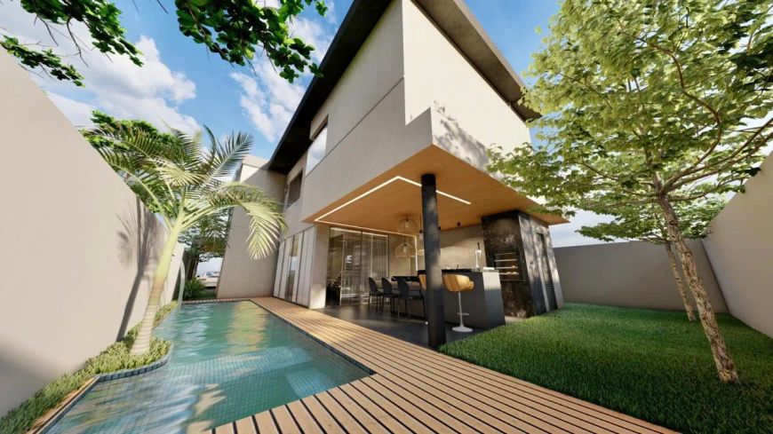 CASA NO JARDINS DO LAGO, 280 METROS, 4 SUÍTES E 5 BANHEIROS