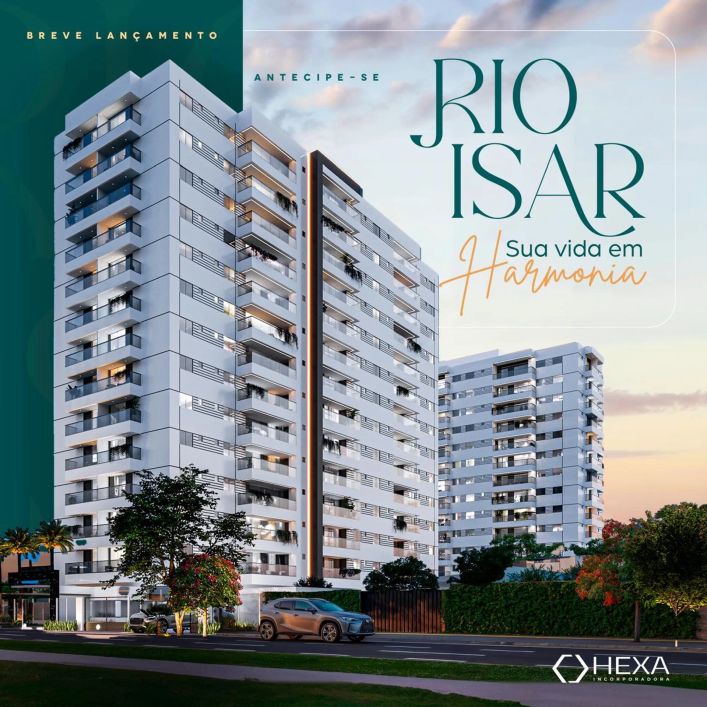 Rio Isar - 3 suítes com 132 metros, 02 vagas no CIDADE CRISTAL