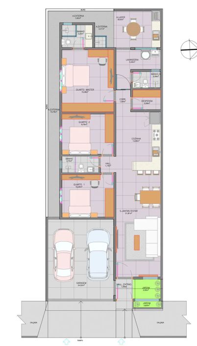 Condomínio Bougainville - Casa com 3 quartos sendo 1 suíte.