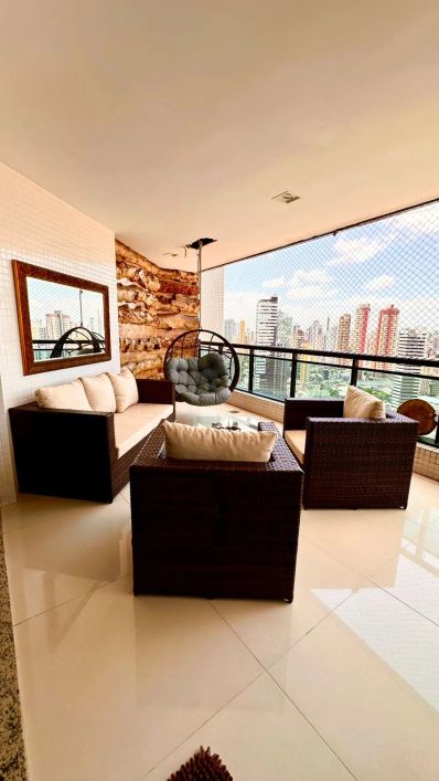 Luxuoso AP Village Exclusive, andar alto 4 suítes, varanda gourmet, 4 vagas de garagem
