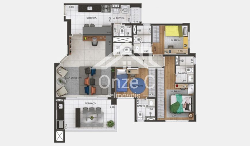Apartamento para venda no Condomínio Gran Maia Piazza - Macedo, Guarulhos/SP
