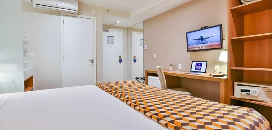Venha conhecer seu melhor investimento! Sleep Inn Guarulhos com 20m² muito lindo e aconchegante.