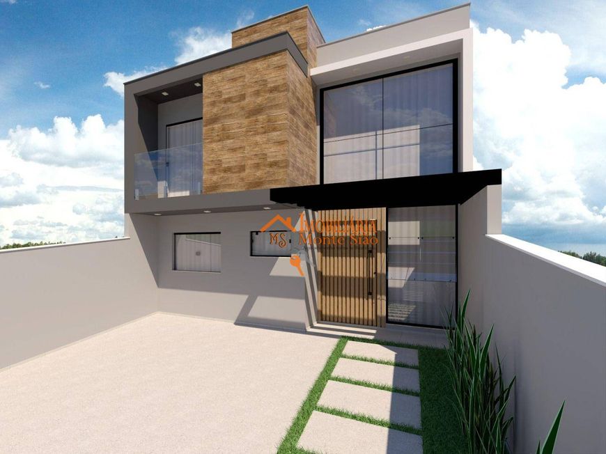 Sobrado com 3 dormitórios à venda, 128 m² por R$ 890.000,00 - Residencial e Comercial Guarulhos - Gu