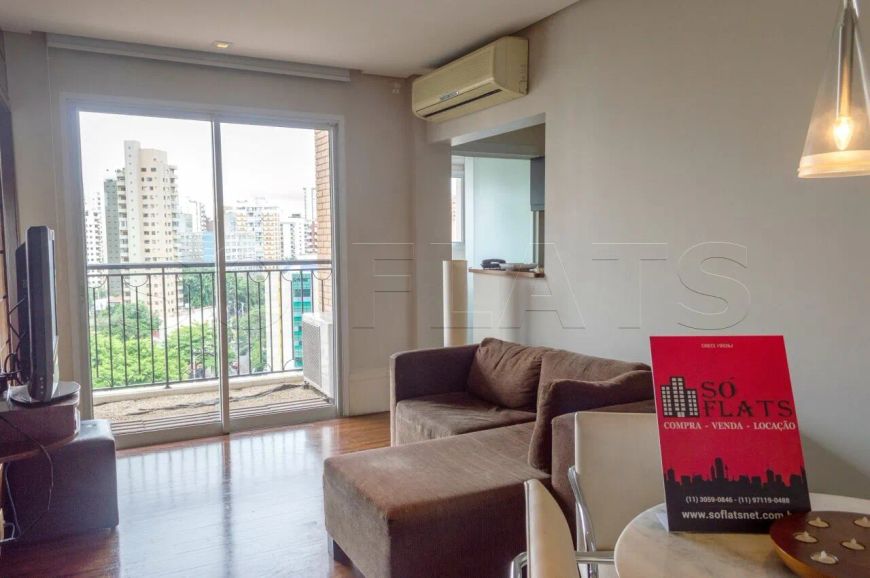 Flat para locação na Vila Nova Conceição próx ao Pq Ibirapuera. Com entrada imediata.