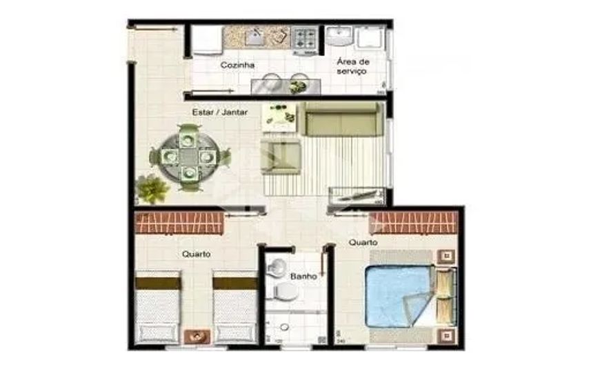 Apartamento em Cidade Parque Alvorada