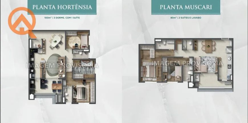 Apartamento à venda em Campinas, Jardim Alto da Barra, com 2 suítes, com 80 m², Tresor Residence