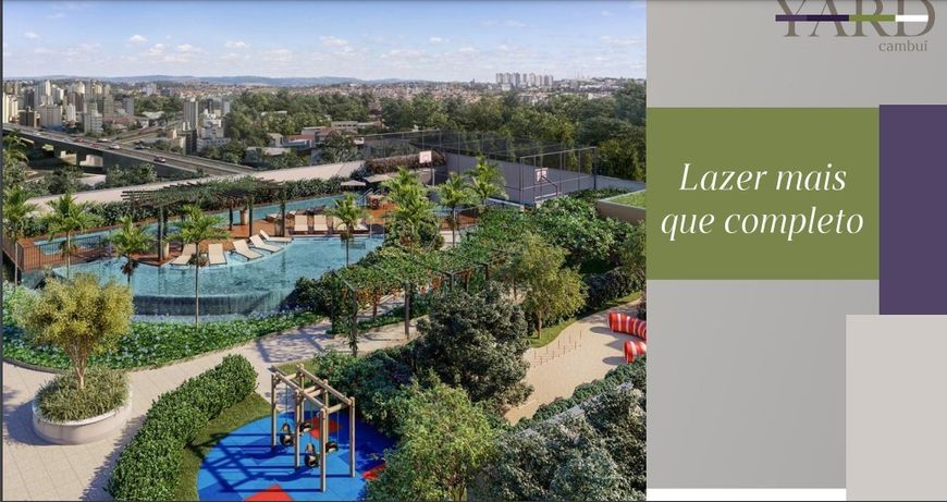 Lançamento Yard Cambuí, Apartamentos de 126m2 e Coberturas de 221m2, 3 Dormitórios, 3 Suítes Sendo 1
