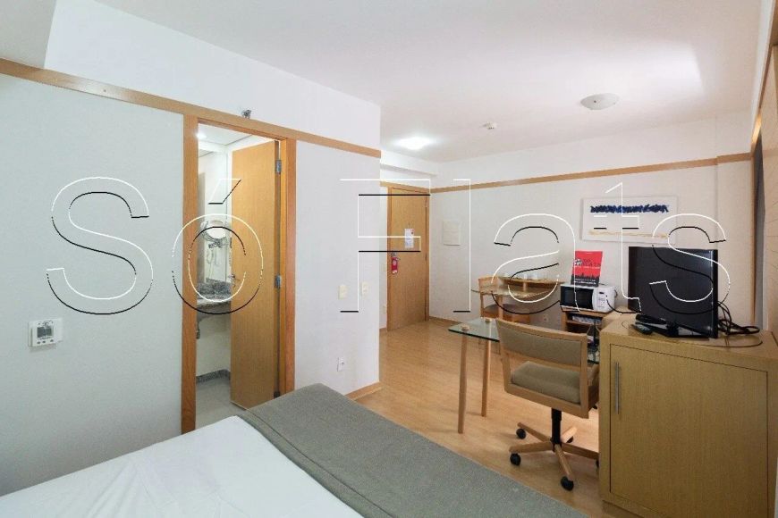 Flat disponível para locação na Bela Vista a poucos metros da Avenida Paulista com 1 dorm e 1 vaga
