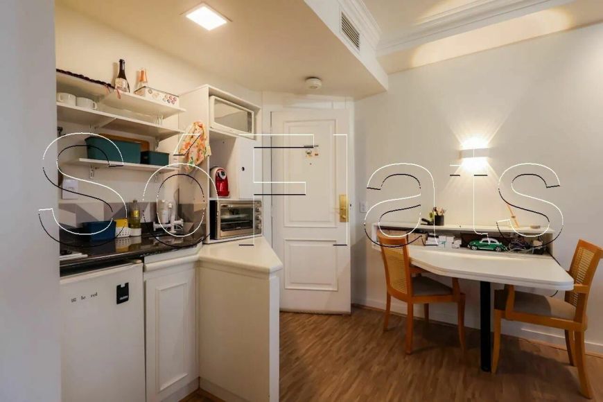 Flat no The World disponível para locação com 30m², 01 dormitório e 01 vaga de garagem.