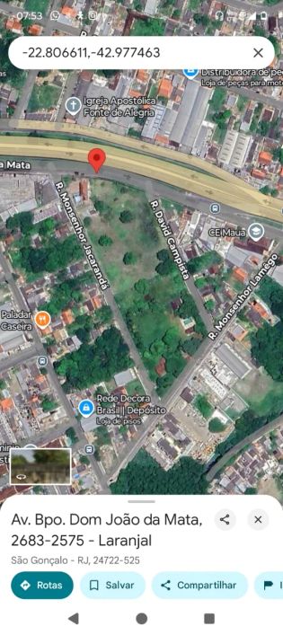 Área de 10.000 M² - Laranjal - São Gonçalo - RJ -
