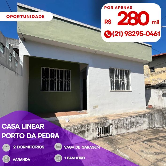 Imóvel para venda com 2 quartos em Porto da Pedra - São Gonçalo - RJ