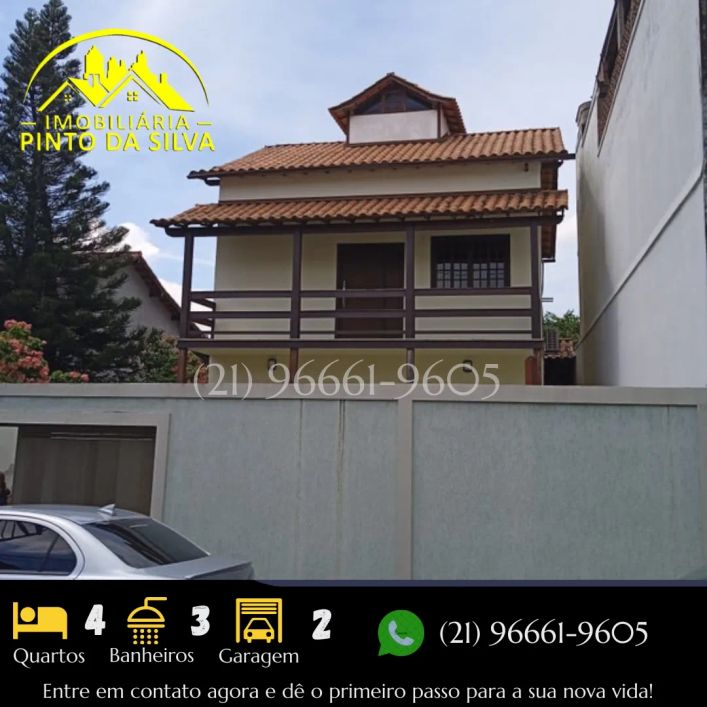 Casa Duplex no Porto da Pedra – 4 Quartos, Suíte e Varanda Grande