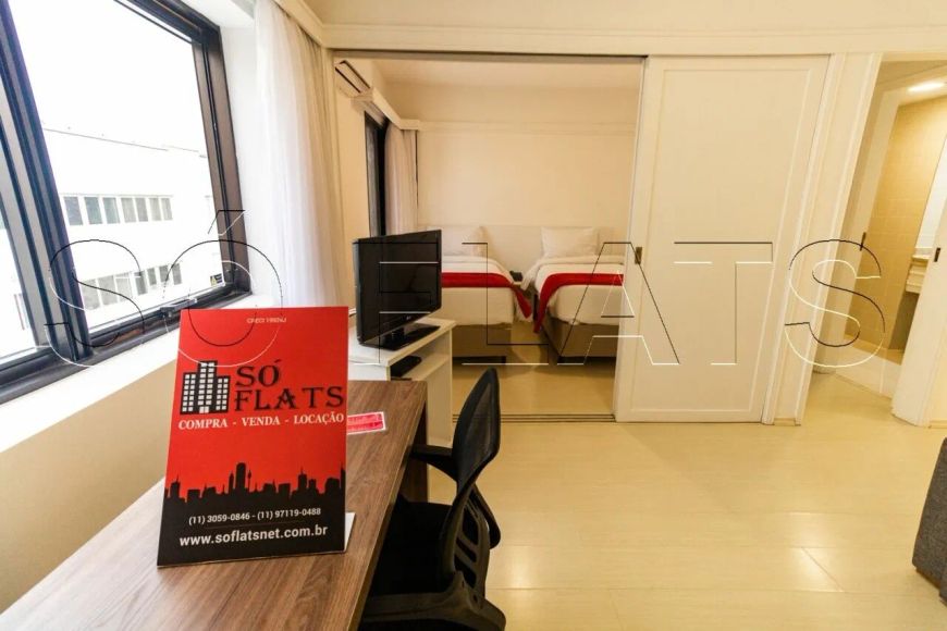 Flat New Citi com 32m² contendo 1 dormitório e 1 vaga para locação no Itaim Bibi