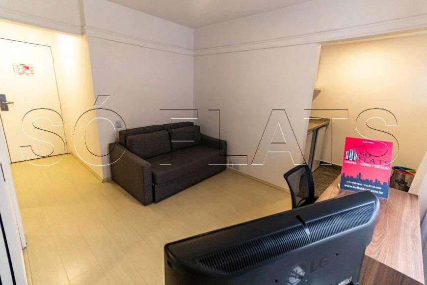 Flat New Citi com 32m² contendo 1 dormitório e 1 vaga para locação no Itaim Bibi