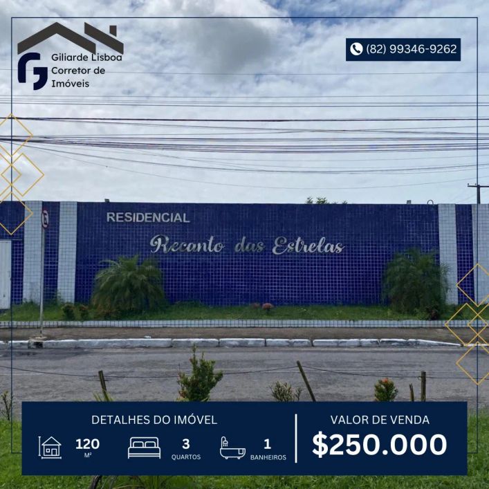 VENDO CASA NO RECANTO DAS ESTRELAS