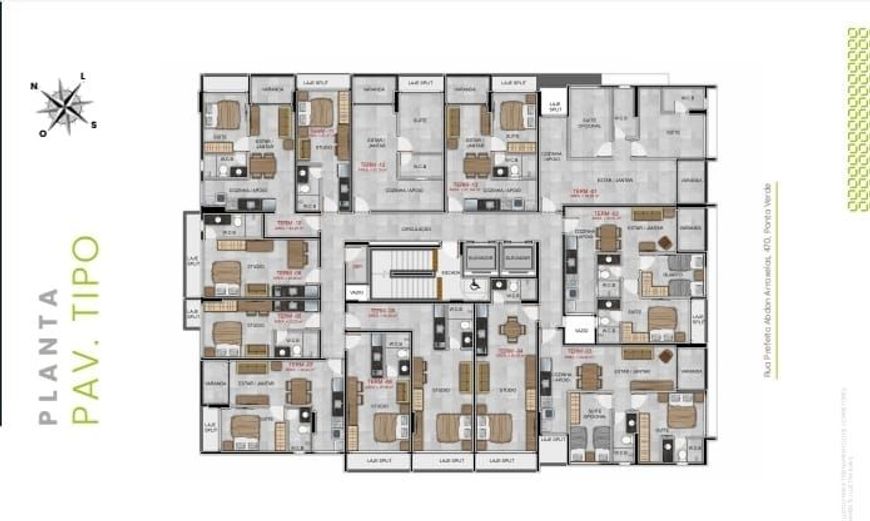 SMART Abdon Arroxelas com apartamentos studios, quarto/sala e 2 quartos.