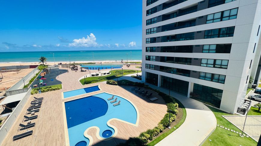 Edf Evolution sea park, Beira Mar de Jacarecica - 141 m², 4 quartos, vista mar, lazer completo.