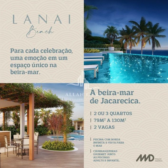 Unidade de repasse LANAI BEACH 150m2 Frente Mar