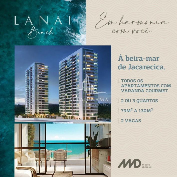 Unidade de repasse LANAI BEACH 150m2 Frente Mar
