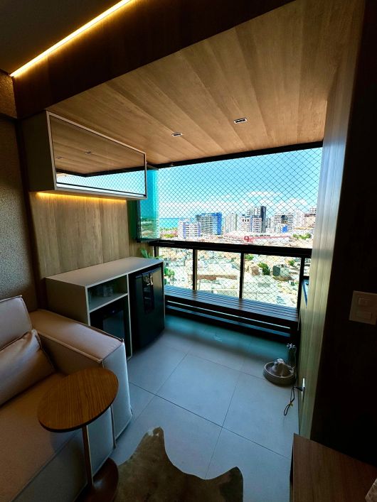 Apartamento Mobiliado com Vista para o Mar a 4 Quadras da Praia