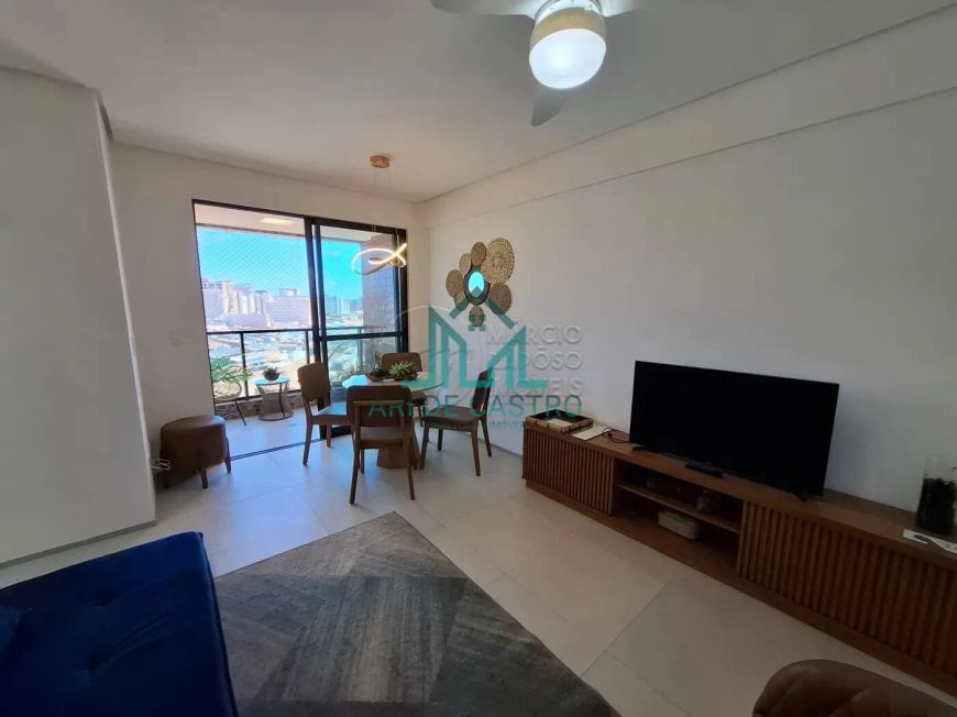 Apartamento Vista Mar, Mobiliado, 2 Quartos com 57m², Varanda - Maceió Alagoas