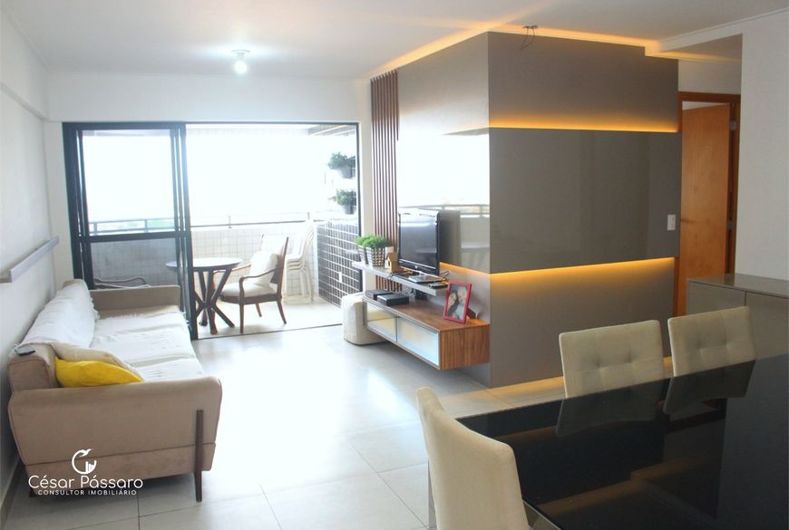 Apartamento no Farol 127 m2 4/4 sendo 3 suítes - Maceió - AL - Mobiliado