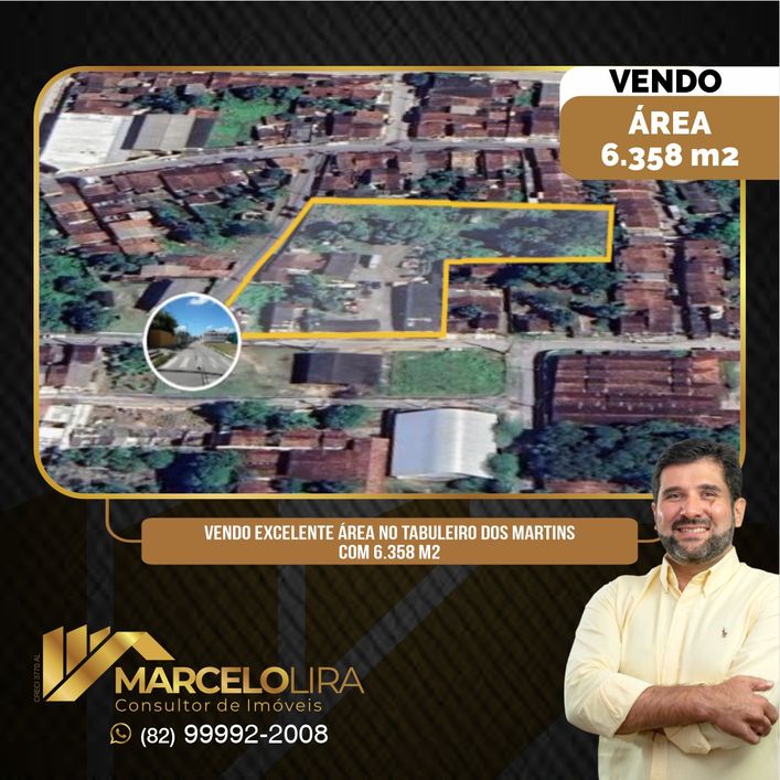 Vendo excelente área de 6.358 m²