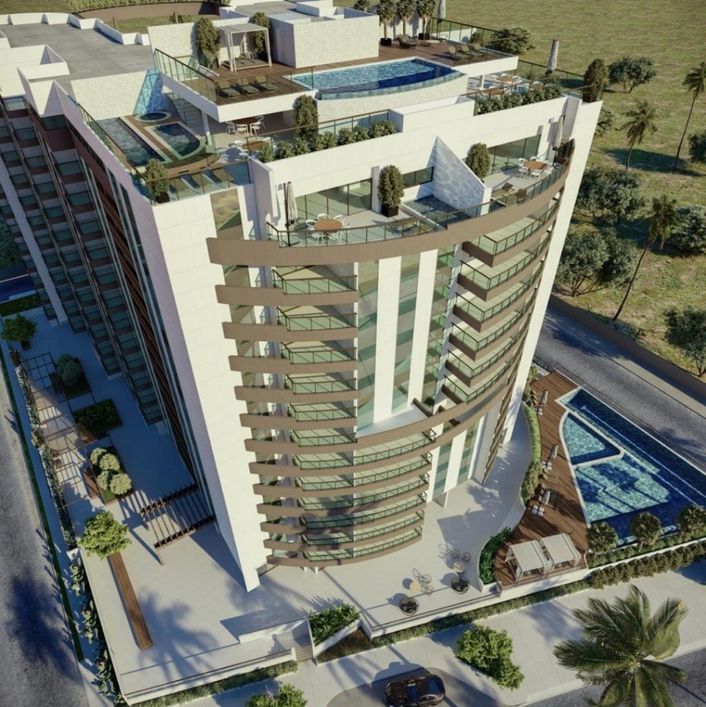 Cobertura Garden, alto luxo, 298m², beira-mar com piscina privativa