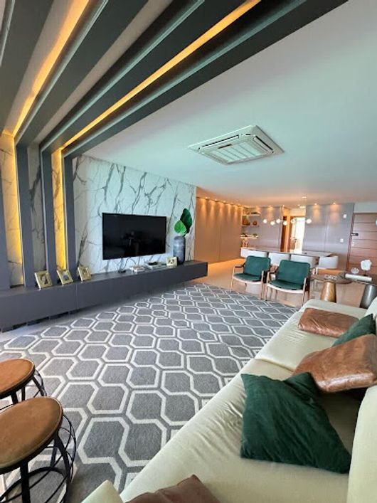 Fica tudo! Apartamento com 4 dormitórios à venda, 258 m² por R$ 4.500.000 - Cruz das Almas - Maceió/