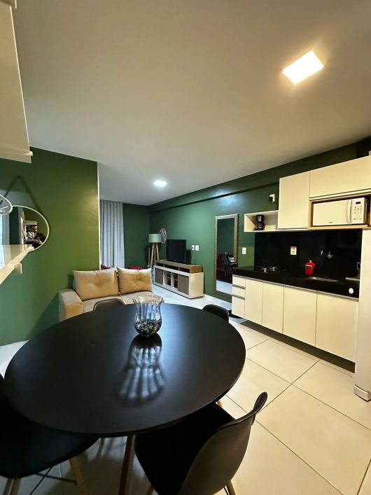 lindo quarto e sala mobiliado no time