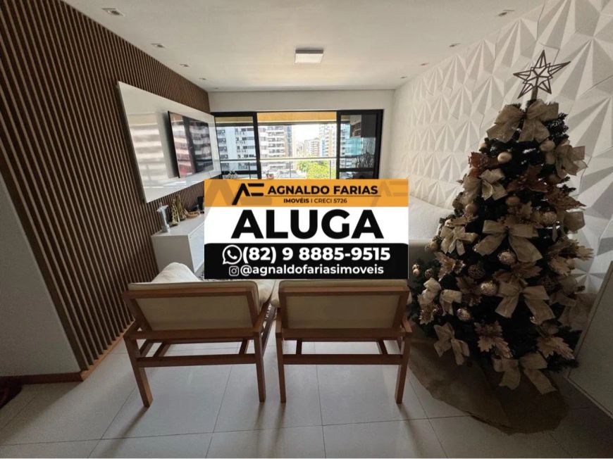 Alugo lindo apartamento mobiliado de 137m² em Jatiúca - Maceió - AL