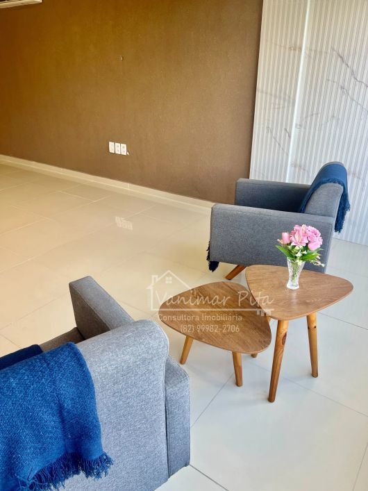 Excelente apartamento todo no porcelanato na 2 quadra da praia com Vista Mar