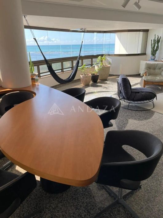 Cobertura Duplex de luxo à beira mar da orla de Jatiúca com 4 suítes e 616m2 de área privativa