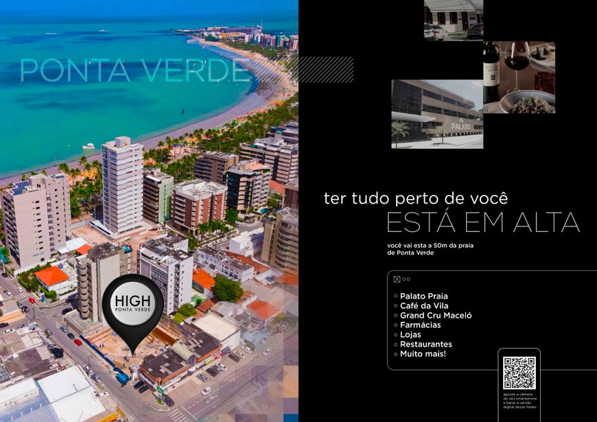 Apartamento para venda com 43 metros quadrados com 1 quarto em Ponta Verde - Maceió - AL