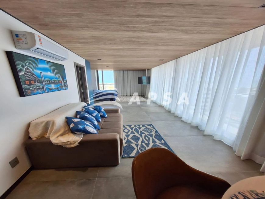 EXCELENTE APARTAMENTO TIPO ESTÚDIO DE ALTO PADRÃO, COMPLETO DE MÓVEIS E ELETROS, LOCALIZADO A BEIRA-