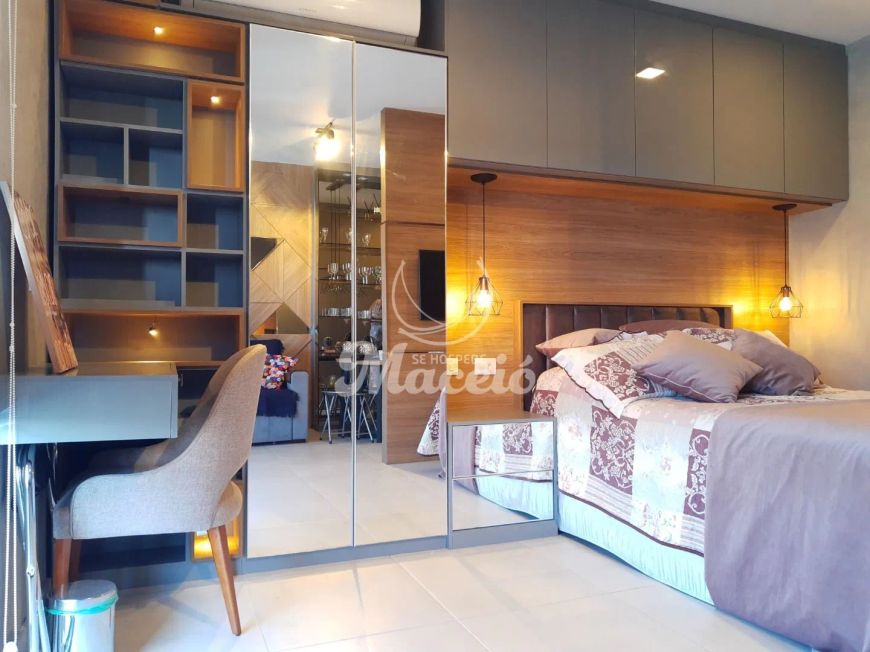 Apartamento studio na Ponta Verde com excelência na área de lazer.