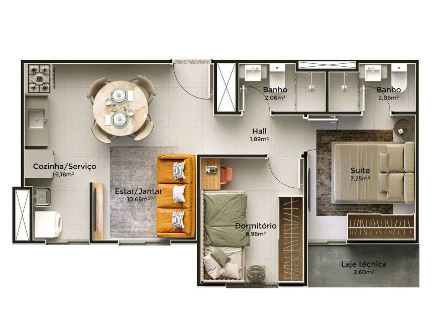 Apartamento à venda no EASY SERRARIA, SERRARIA, Maceió, AL