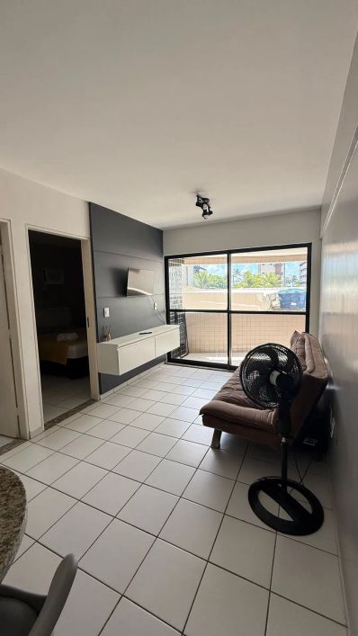 Quarto e sala na Ponta Verde