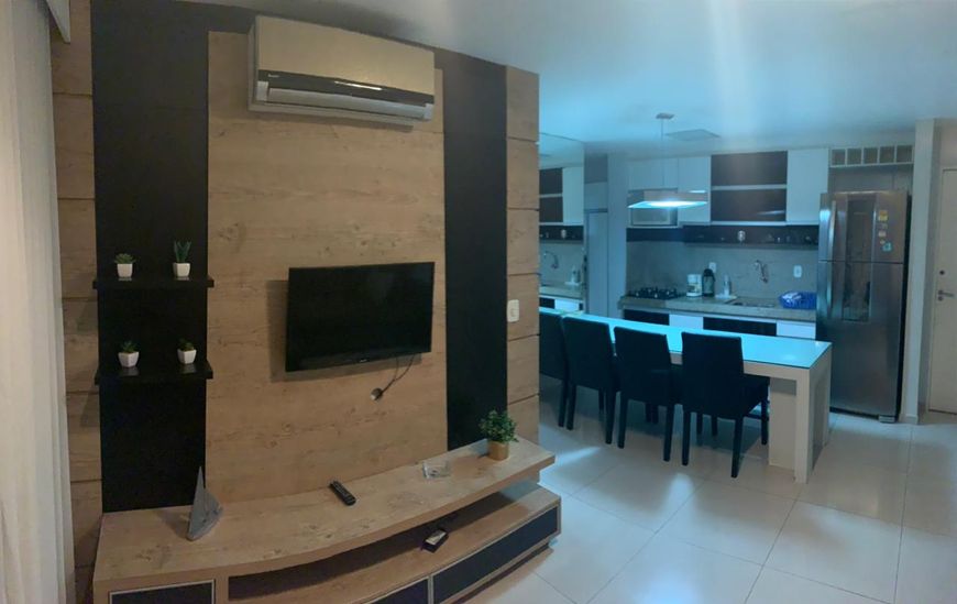Apto, 1 q, c/ varanda, mobiliado, A Lazer, condomínio baixo a 300 m Praia P Verde/Jatiuca