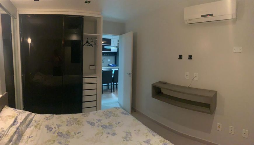 Apto, 1 q, c/ varanda, mobiliado, A Lazer, condomínio baixo a 300 m Praia P Verde/Jatiuca