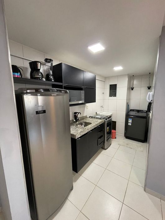 apartamento com um quarto suíte a vista mar