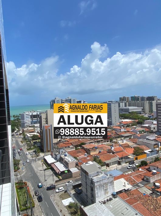 ALUGO apartamento com varanda NOVO de 1/4 na melhor localização da Jatiúca-Maceió AL