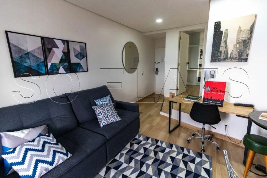 Flat na Bela Vista próximo da Av Paulista, MASP e Pq Trianon. Com entrada imediata e sem fiador.