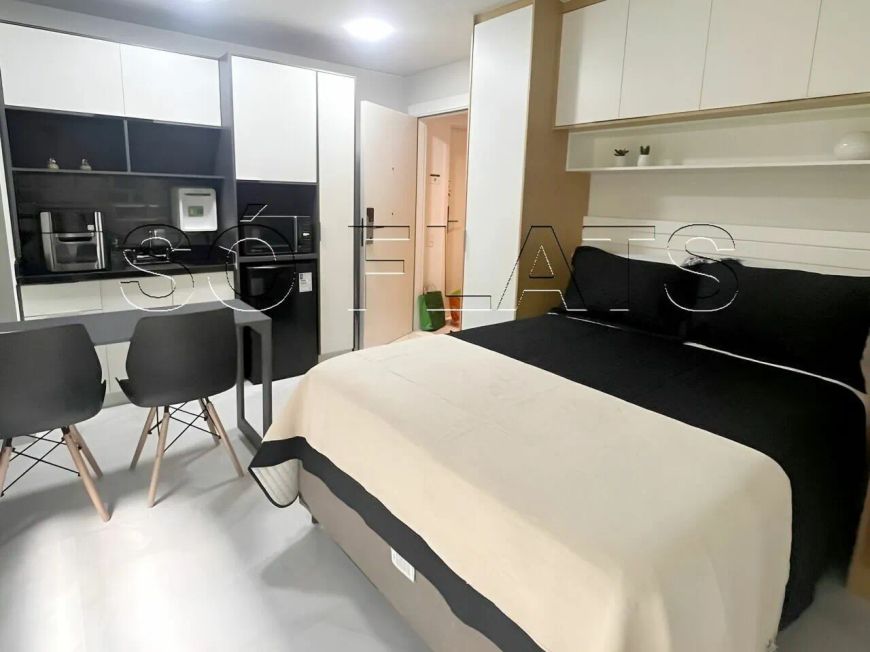 Residencial Athos Studios, apto disponível para locação com 22m² e 01 dormitório.
